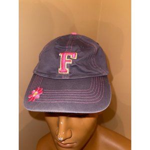 T.E.I Women's Headwear Blue 100% Cotton Trucker Baseball Letter Embroidery Hat